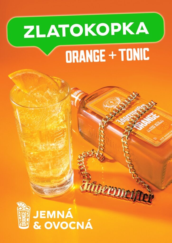 Gastro tip: Namíchejte si „Zlatokopku“. Jednoduchý drink od Jägermeister Orange
