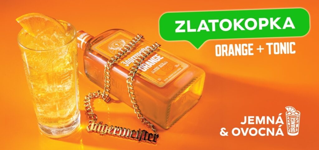 Gastro tip: Namíchejte si „Zlatokopku“. Jednoduchý drink od Jägermeister Orange