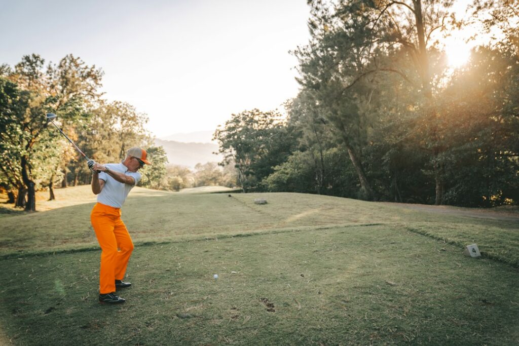 Golfový trénink na hřišti